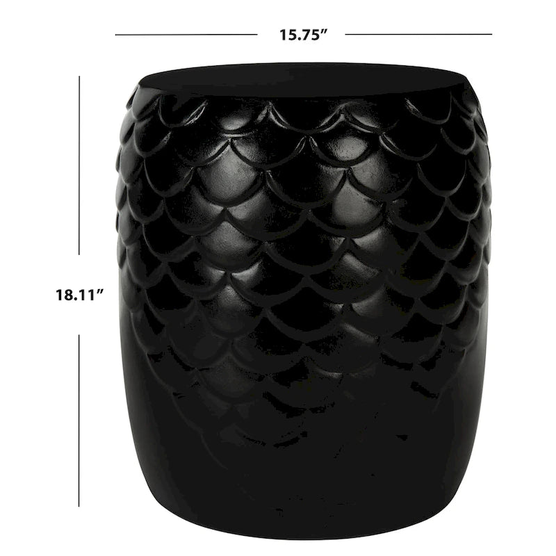 Tabouret d'extérieur SAFAVIEH Onerva en béton - 40 cm (L) x 40 cm (l) x 46 cm (H) - 41 cm (L) x 41 cm (P) x 46 cm (H)