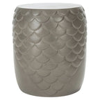 Tabouret d'extérieur SAFAVIEH Onerva en béton - 40 cm (L) x 40 cm (l) x 46 cm (H) - 41 cm (L) x 41 cm (P) x 46 cm (H)