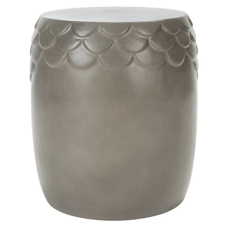 Tabouret d'extérieur SAFAVIEH Onerva en béton - 40 cm (L) x 40 cm (l) x 46 cm (H) - 41 cm (L) x 41 cm (P) x 46 cm (H)