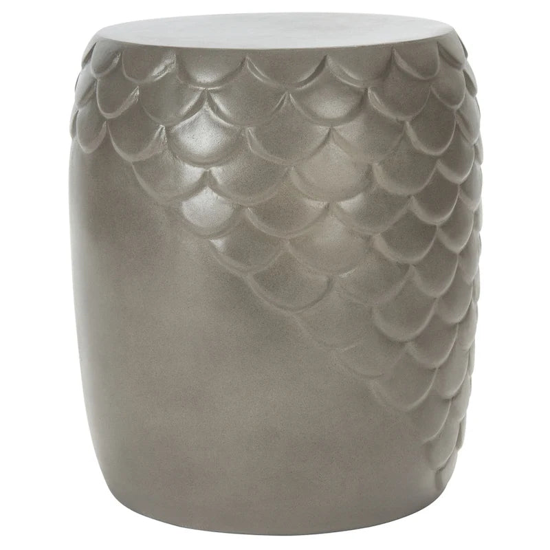 Tabouret d'extérieur SAFAVIEH Onerva en béton - 40 cm (L) x 40 cm (l) x 46 cm (H) - 41 cm (L) x 41 cm (P) x 46 cm (H)