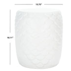 Tabouret d'extérieur SAFAVIEH Onerva en béton - 40 cm (L) x 40 cm (l) x 46 cm (H) - 41 cm (L) x 41 cm (P) x 46 cm (H)