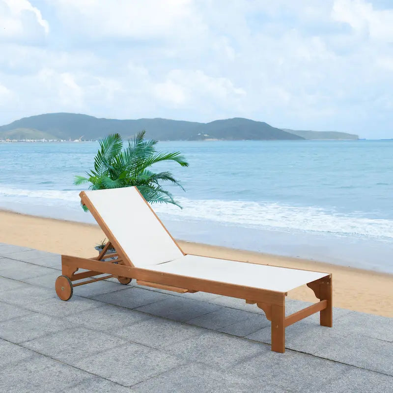 Transat d'extérieur SAFAVIEH Liubomira - 25 cm (L) x 81 cm (P) x 39 cm (H)