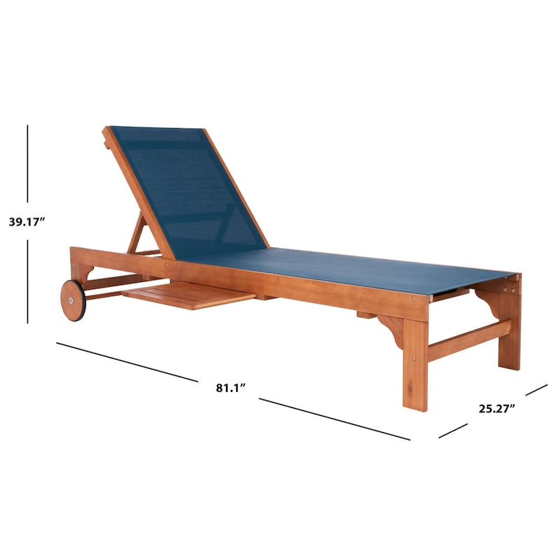 Transat d'extérieur SAFAVIEH Liubomira - 25 cm (L) x 81 cm (P) x 39 cm (H)