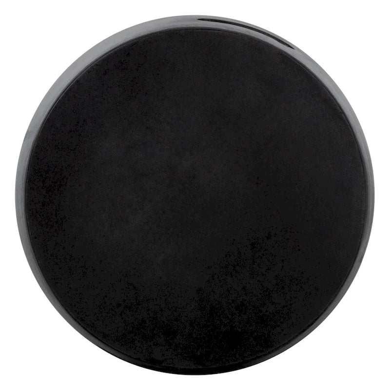 Table d'appoint ronde moderne en béton noir SAFAVIEH Hasmik pour intérieur/extérieur - 40 cm (L) x 40 cm (l) x 45 cm (H) - 40,6 cm (L) x 40,6 cm (P) x 45,7 cm (H)