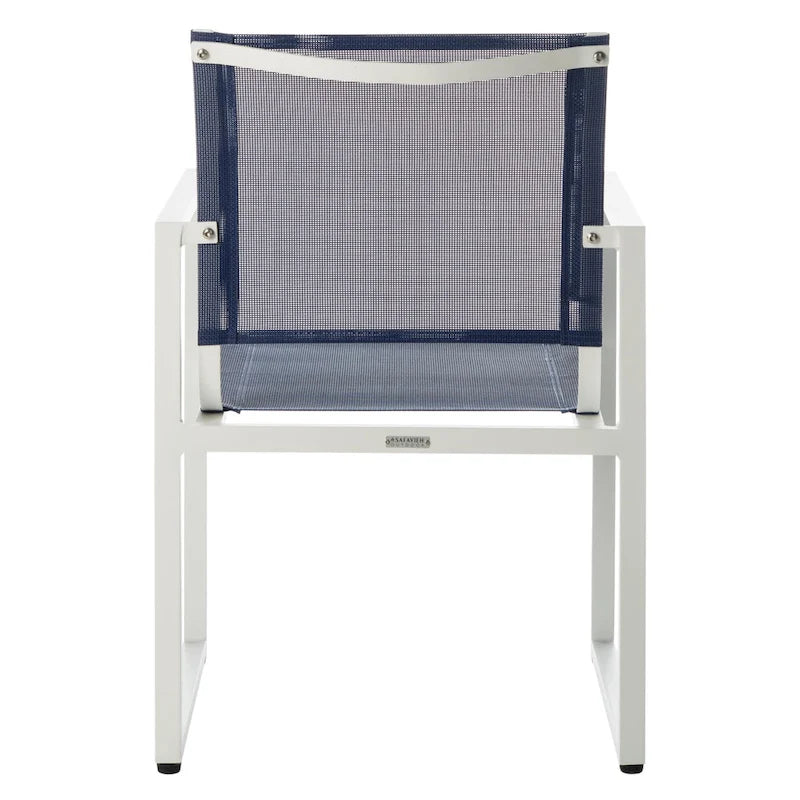 Chaise empilable d'extérieur SAFAVIEH Aiyana (lot de 2) - 56 cm (L) x 58 cm (P) x 84 cm (H) - 56 cm (L) x 84 cm (P) x 58 cm (H)