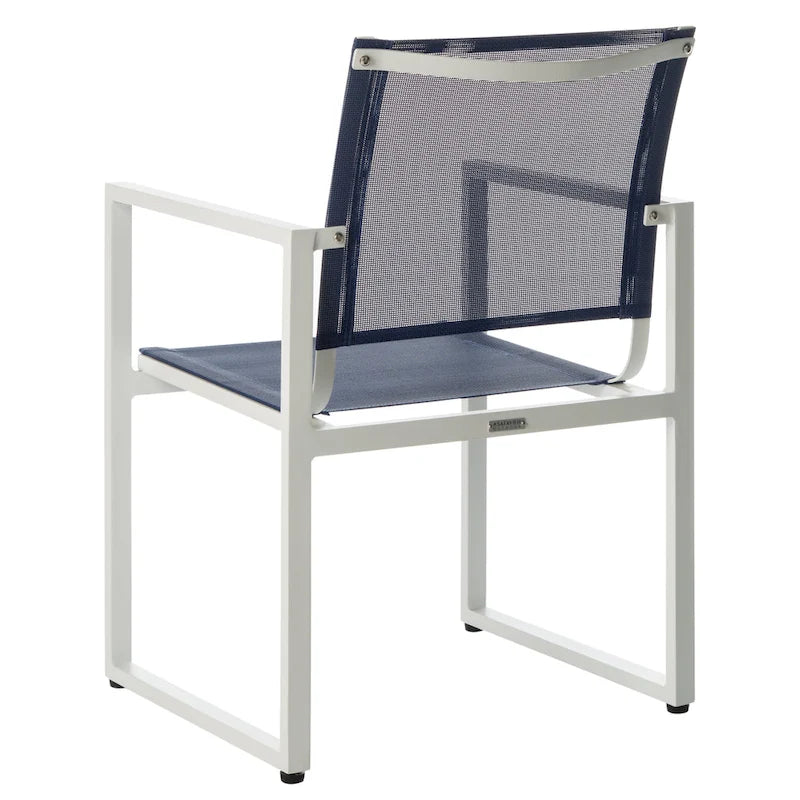 Chaise empilable d'extérieur SAFAVIEH Aiyana (lot de 2) - 56 cm (L) x 58 cm (P) x 84 cm (H) - 56 cm (L) x 84 cm (P) x 58 cm (H)