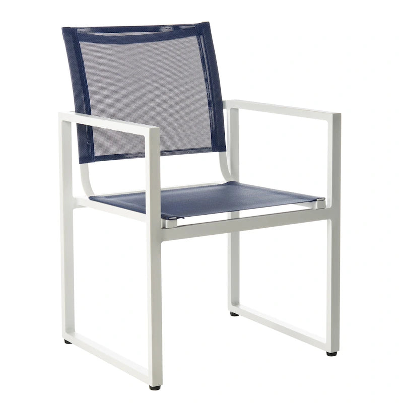 Chaise empilable d'extérieur SAFAVIEH Aiyana (lot de 2) - 56 cm (L) x 58 cm (P) x 84 cm (H) - 56 cm (L) x 84 cm (P) x 58 cm (H)
