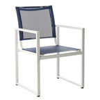 Chaise empilable d'extérieur SAFAVIEH Aiyana (lot de 2) - 56 cm (L) x 58 cm (P) x 84 cm (H) - 56 cm (L) x 84 cm (P) x 58 cm (H)
