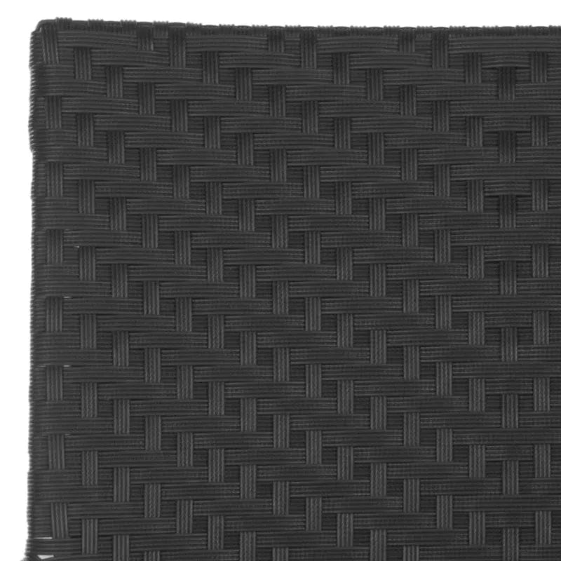 Chaises empilables noires SAFAVIEH Shelvie pour intérieur/extérieur (lot de 2) - 56 cm (L) x 58 cm (P) x 89 cm (H)