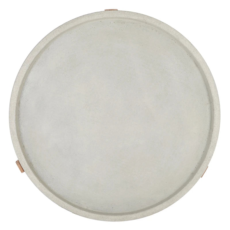 Table d'appoint d'extérieur Julina de SAFAVIEH - 74 cm (L) x 74 cm (P) x 48 cm (H)