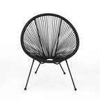Fauteuil hamac tressé en acier et rotin PE Anson Outdoor (lot de 4) par Christopher Knight Home