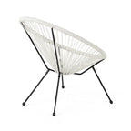 Fauteuil hamac tressé en acier et rotin PE Anson Outdoor (lot de 4) par Christopher Knight Home