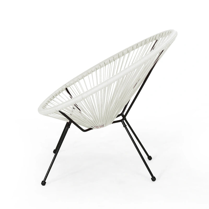 Fauteuil hamac tressé en acier et rotin PE Anson Outdoor (lot de 4) par Christopher Knight Home