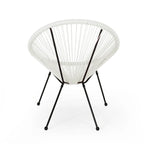 Fauteuil hamac tressé en acier et rotin PE Anson Outdoor (lot de 4) par Christopher Knight Home