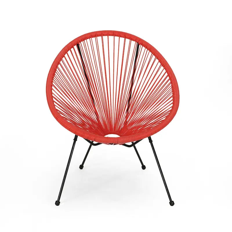 Fauteuil hamac tressé en acier et rotin PE Anson Outdoor (lot de 4) par Christopher Knight Home