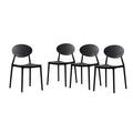 Chaises de salle à manger empilables en plastique Westlake Outdoor (lot de 4) par Christopher Knight Home