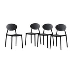 Chaises de salle à manger empilables en plastique Westlake Outdoor (lot de 4) par Christopher Knight Home