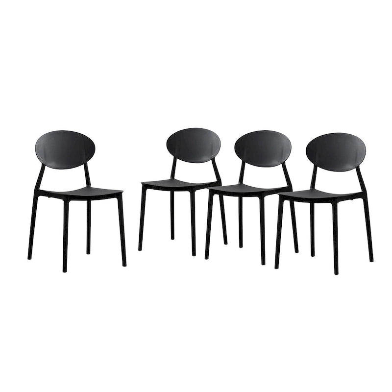 Chaises de salle à manger empilables en plastique Westlake Outdoor (lot de 4) par Christopher Knight Home