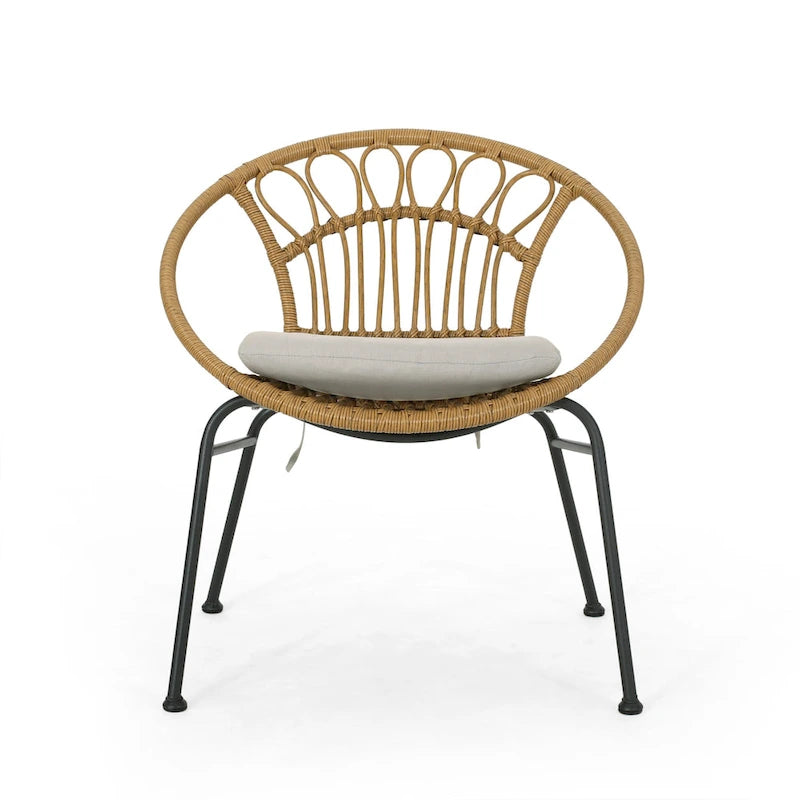 Chaises d'extérieur Banya en imitation osier (lot de 2) par Christopher Knight Home