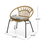 Chaises d'extérieur Banya en imitation osier (lot de 2) par Christopher Knight Home
