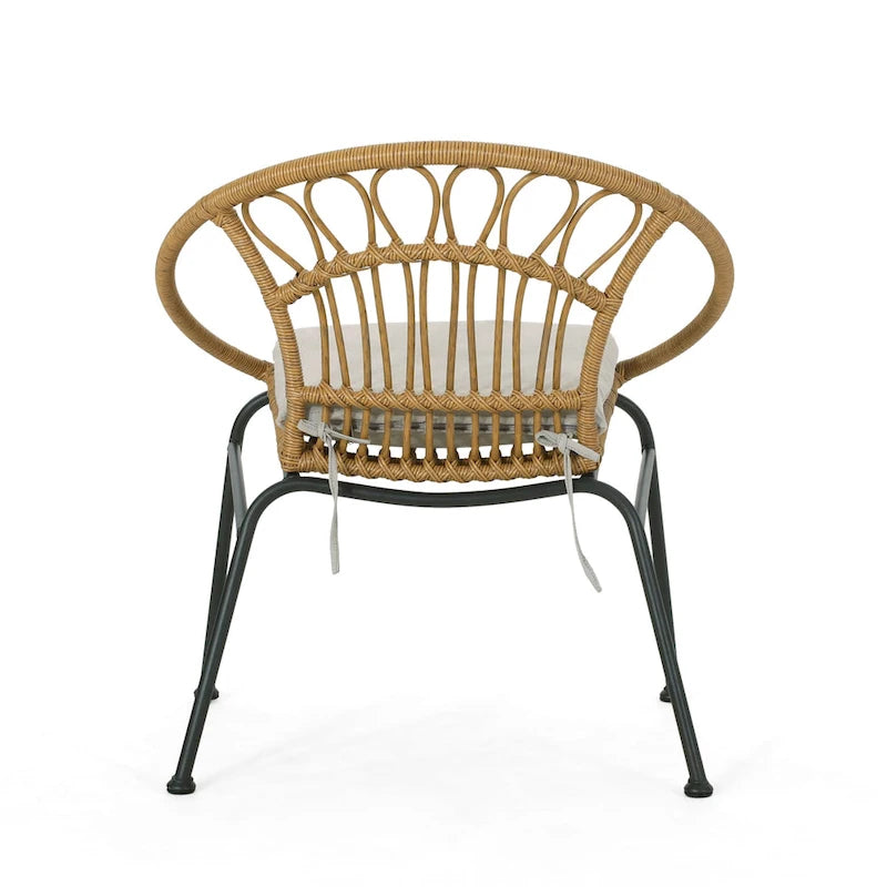 Chaises d'extérieur Banya en imitation osier (lot de 2) par Christopher Knight Home