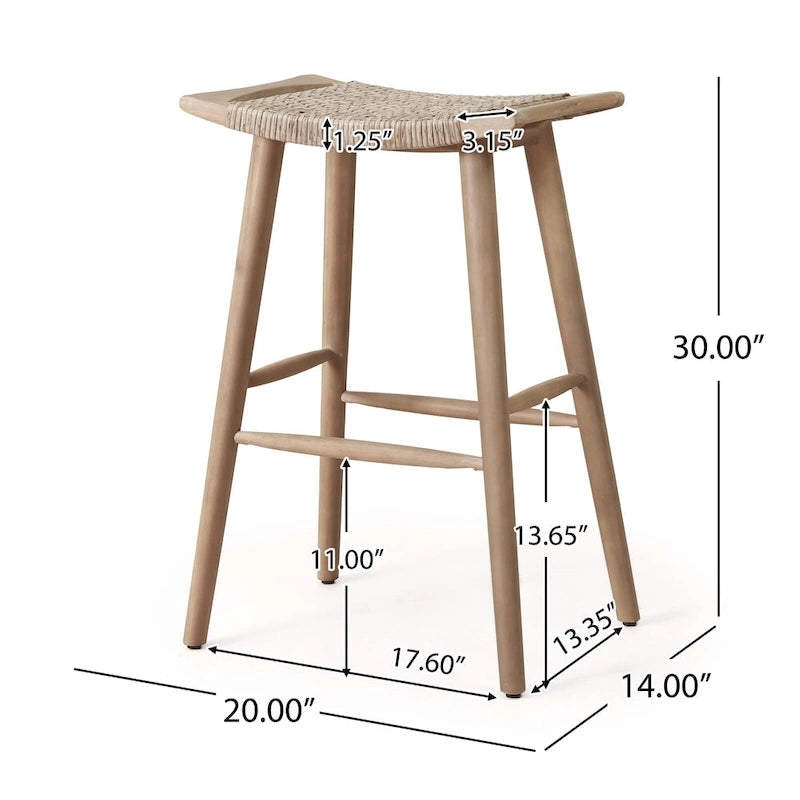 Tabourets de bar d'extérieur Pulaski Outdoor 30 par Christopher Knight Home