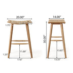 Tabourets de bar d'extérieur Pulaski Outdoor 30 par Christopher Knight Home