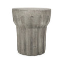 Table d'appoint d'extérieur Delphinus, style contemporain, en béton léger, par Christopher Knight Home - 40 cm (L) x 40 cm (P) x 46 cm (H)