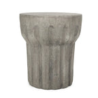 Table d'appoint d'extérieur Delphinus, style contemporain, en béton léger, par Christopher Knight Home - 40 cm (L) x 40 cm (P) x 46 cm (H)