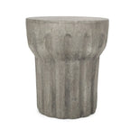 Table d'appoint d'extérieur Delphinus, style contemporain, en béton léger, par Christopher Knight Home - 40 cm (L) x 40 cm (P) x 46 cm (H)