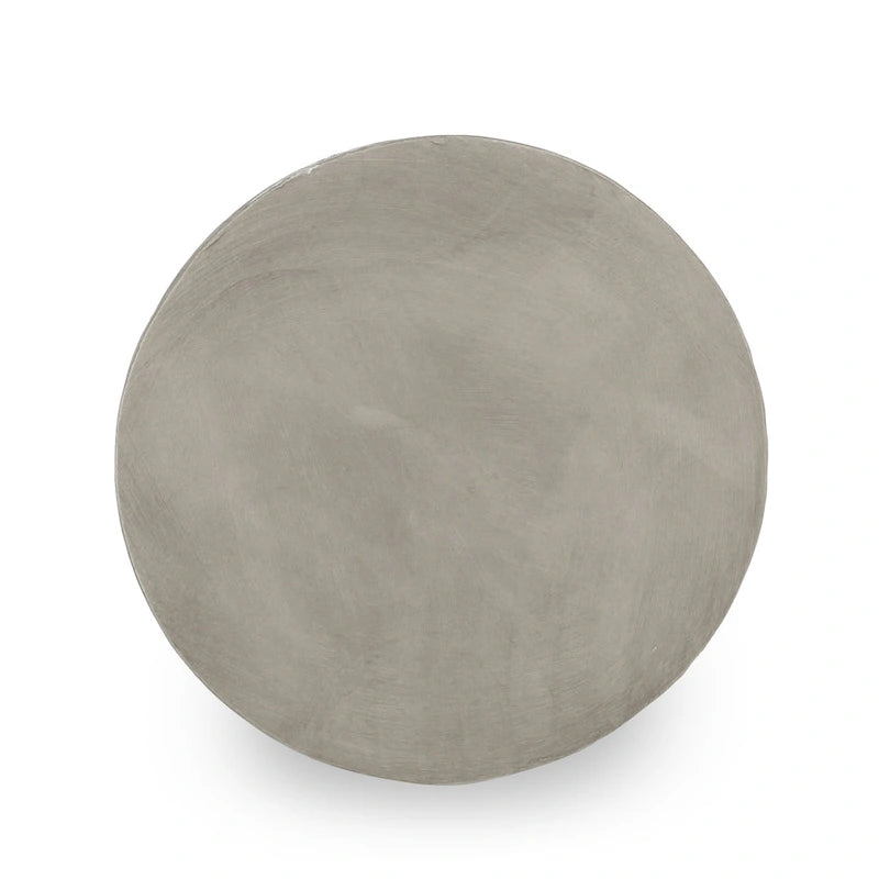 Table d'appoint d'extérieur Delphinus, style contemporain, en béton léger, par Christopher Knight Home - 40 cm (L) x 40 cm (P) x 46 cm (H)