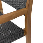 Tabourets de bar d'extérieur Genesee en acacia et osier (lot de 4) par Christopher Knight Home