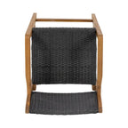Tabourets de bar d'extérieur Genesee en acacia et osier (lot de 4) par Christopher Knight Home