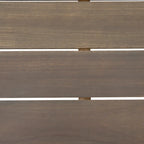 Table d'appoint d'extérieur Temecula, style moderne du milieu du siècle, par Christopher Knight Home - 50,2 cm (L) x 50,2 cm (P) x 38,1 cm (H)