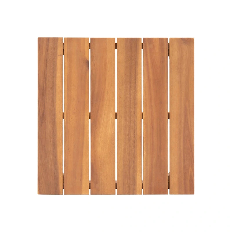 Table d'appoint d'extérieur Temecula, style moderne du milieu du siècle, par Christopher Knight Home - 50,2 cm (L) x 50,2 cm (P) x 38,1 cm (H)