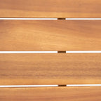 Table d'appoint d'extérieur Temecula, style moderne du milieu du siècle, par Christopher Knight Home - 50,2 cm (L) x 50,2 cm (P) x 38,1 cm (H)