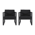 Fauteuils de jardin Navan en aluminium (lot de 2) par Christopher Knight Home