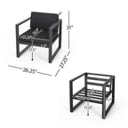 Fauteuils de jardin Navan en aluminium (lot de 2) par Christopher Knight Home