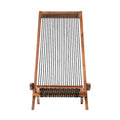 chaise pliante en bois tressé
