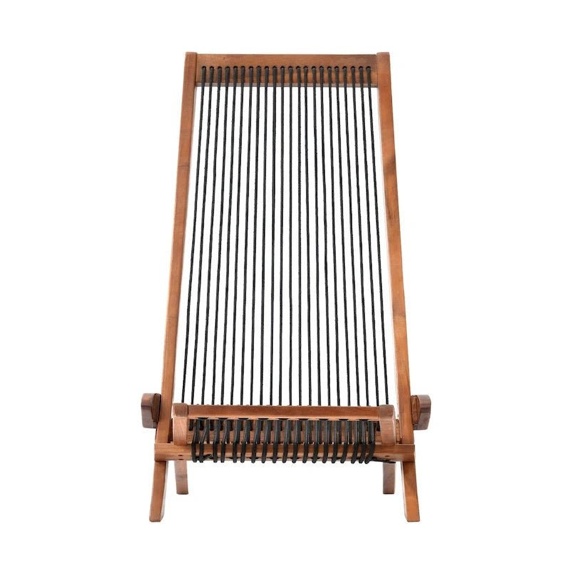 chaise pliante en bois tressé