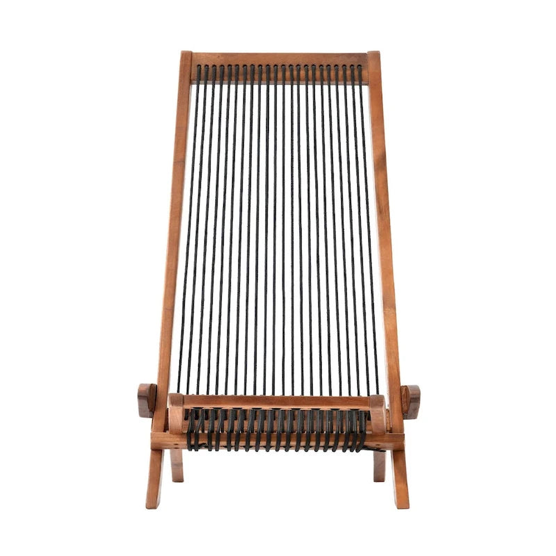 chaise pliante en bois tressé