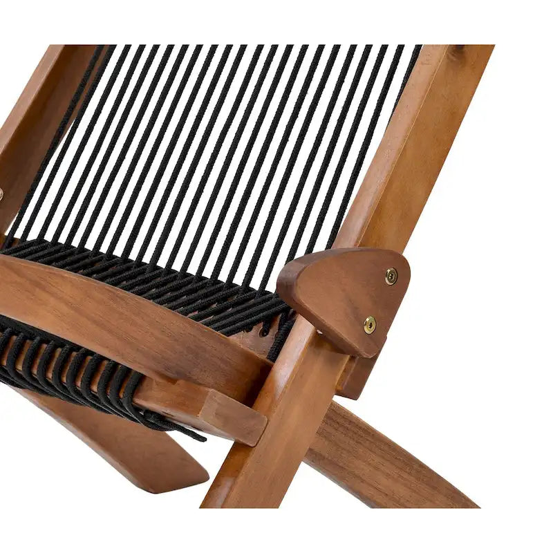 chaise pliante en bois tressé