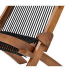 chaise pliante en bois tressé