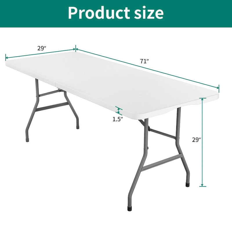 Table de pique-nique pliante 4 personnes de 183 cm de long