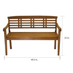 Banc du parc Eilaf Eucalyptus