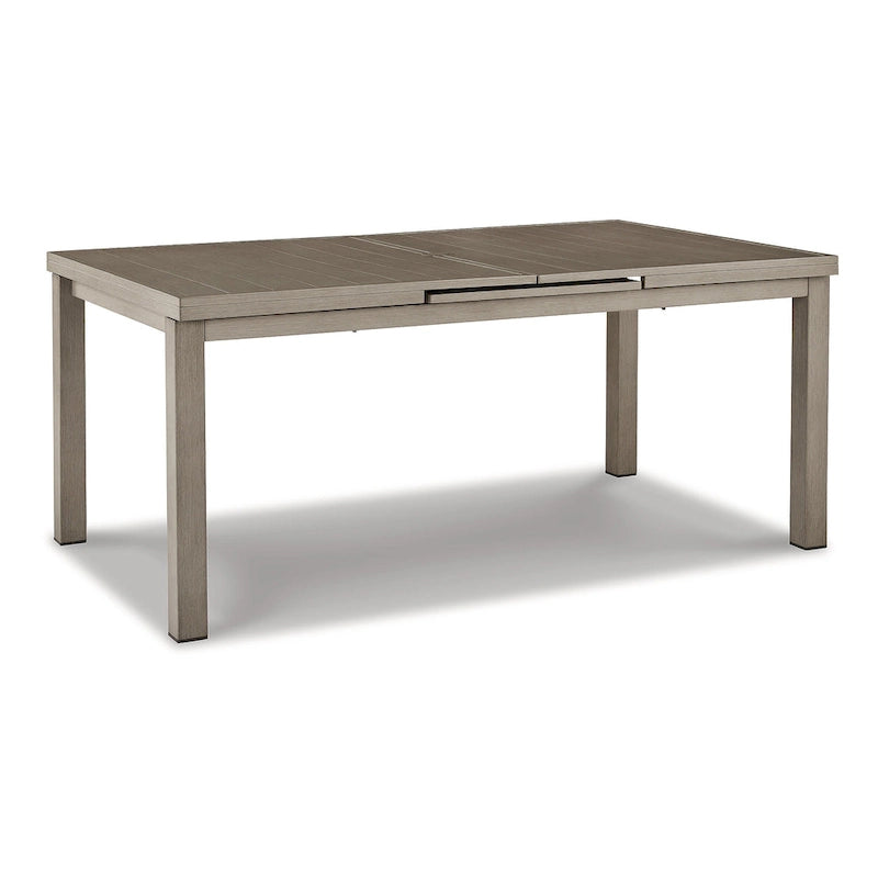 Ensemble de salle à manger d'extérieur 7 pièces Signature Design by Ashley, couleur beige, style plage - 42 po L x 71/94 po P x 30 po H