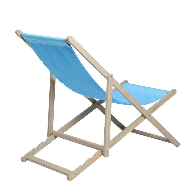 Ensemble de 2 chaises longues de plage pour patio