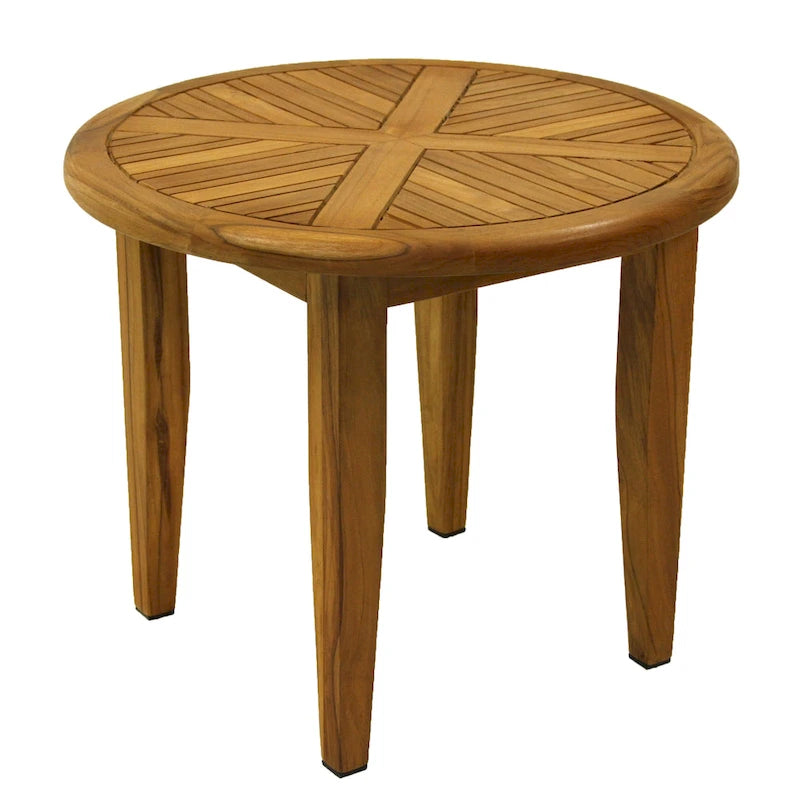 Samera Round Teak Accent Table