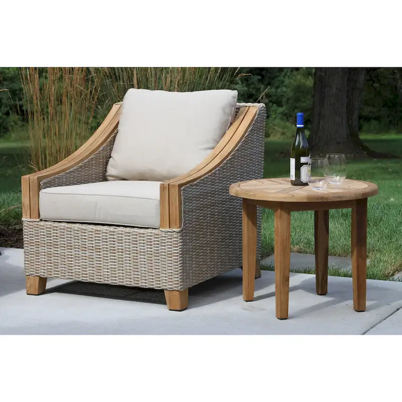 Table d'appoint ronde Samera en teck