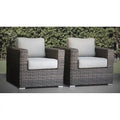 Chaise de patio avec coussins